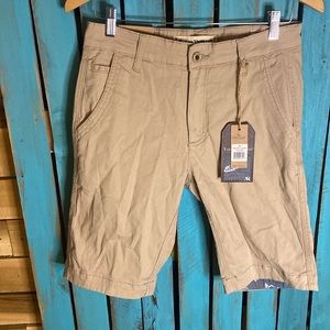 NWT Tailor Vintage New Canaan stretch 10.5“ Inseam shorts slim fit 34 khaki